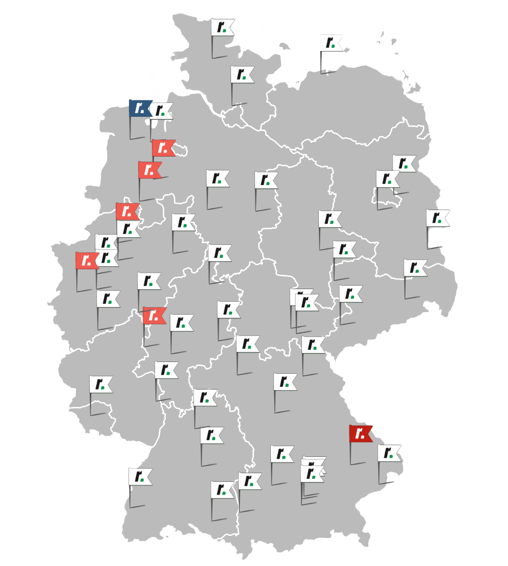 Deutschlandkarte Montagepoints