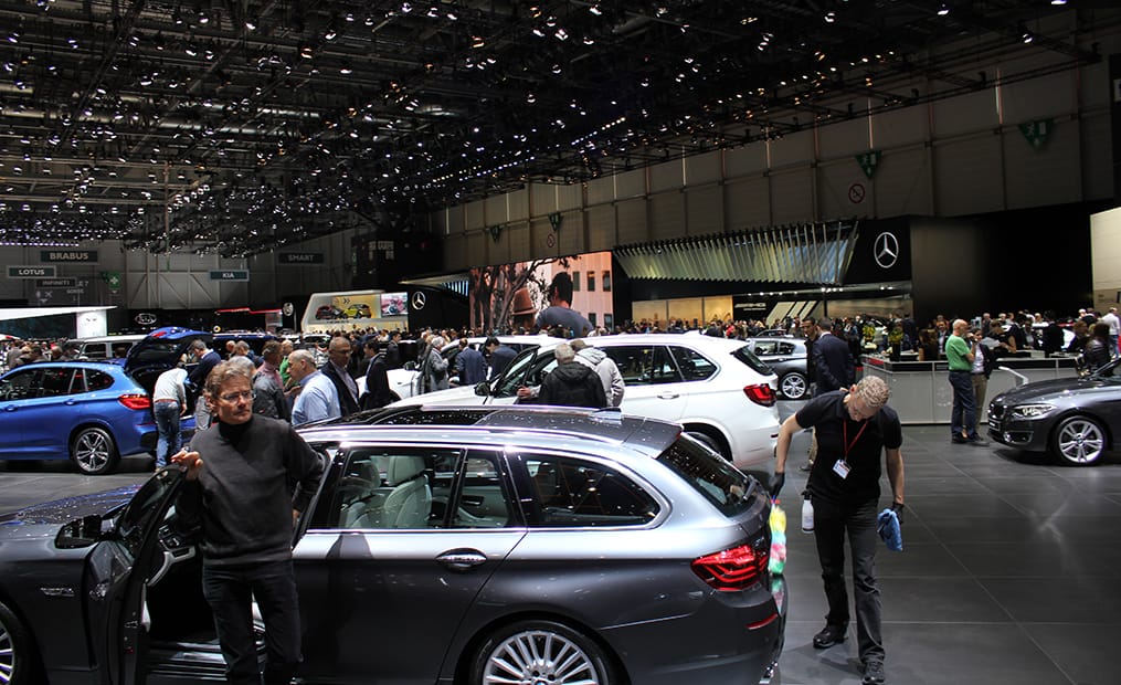 Am Messestand von Mercedes war besonders das neue Cabrio immer stark umlagert.