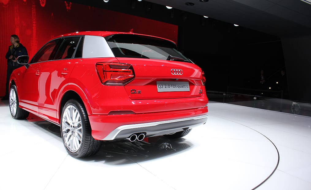 Der Audi Q2 ist das neue Einstiegs-SUV der Ingolstäder. Ab Mitte 2016 bestellbar und ab Herbst auf dem Markt.