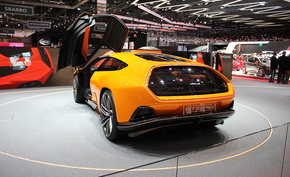 Giugiaro GTZero: In dieser Studie mit E-Antrieb werden historische Modelle neu belebt und zu einer Einheit geformt.