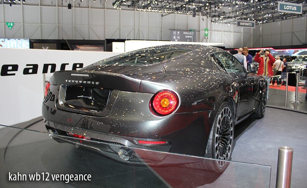 Der Kahn WB12 Vengeance könnte locker einem James-Bond-Film entsprungen sein. Basis ist ein Aston Martin DB9.
