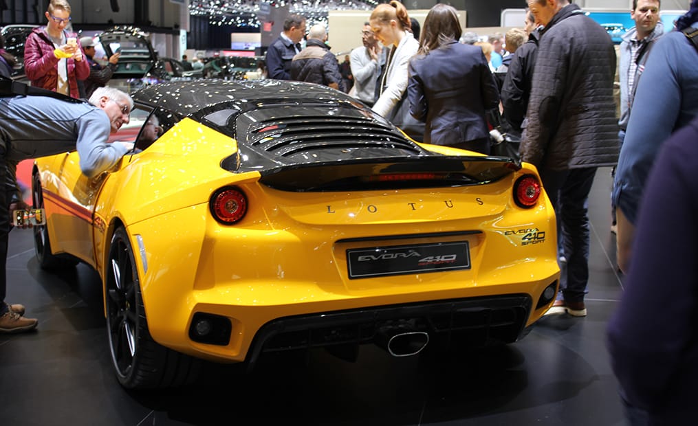 Der Lotus Evora Sport 410 ist die überarbeitet Version des 400 und soll mit weniger Gewicht die 416 PS in 4,2 Sekunden auf Tempo 100 bringen.