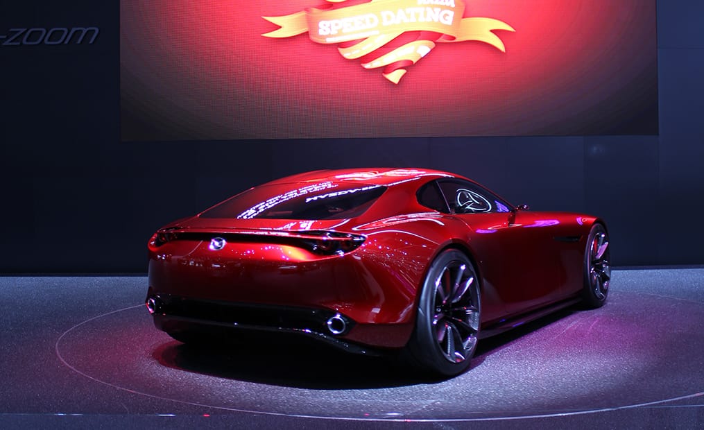 Mazda RX-Vision: Dieses herrliche Concept-Car kombiniert rassige Linien mit der neusten Weiterentwicklung des Wankelmotors.