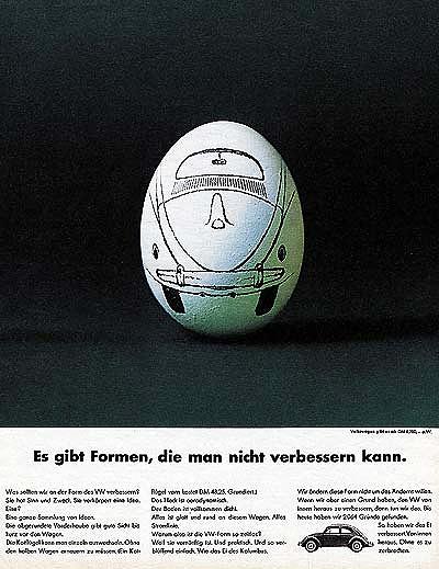 Eigenwerbung mal anders - das Käfer-Ei