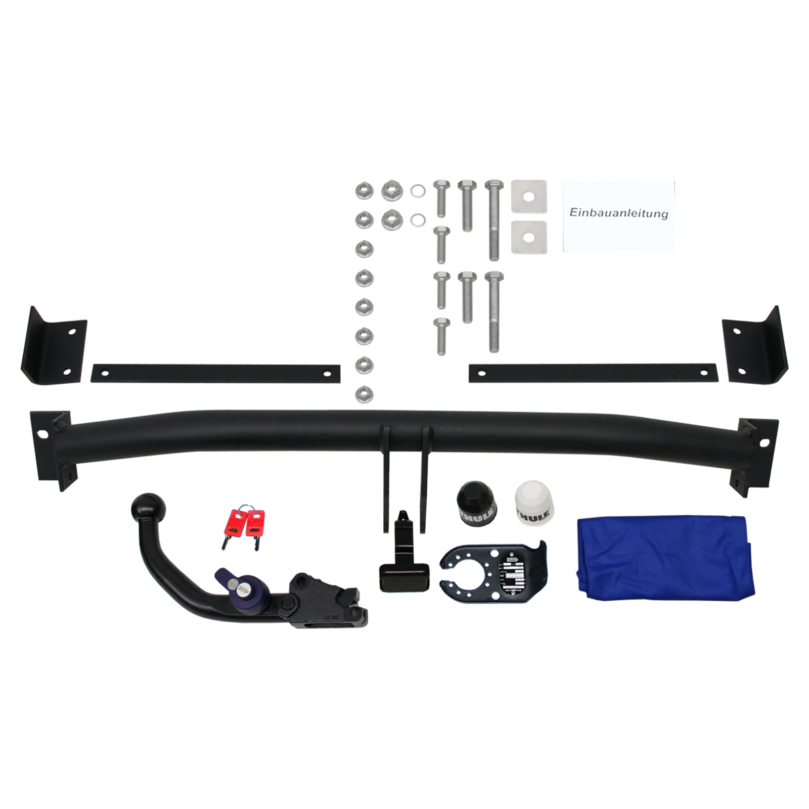 Brink Anhängerkupplung abnehmbar Kugelstange von schräg unten gesteckt - CITROËN BERLINGO MULTISPACE