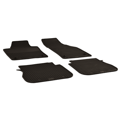 Gummi-Fußmatten schwarz für VW CADDY IV Kasten/Großraumlimousine Bj