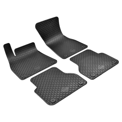 Gummi-Fußmatten schwarz für AUDI A6 C8 Avant Bj 05.18