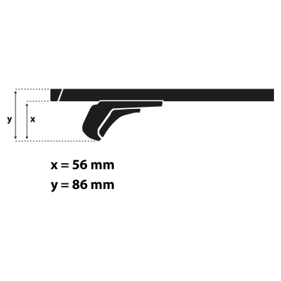 Dachträger G3 Clop airflow 127 cm