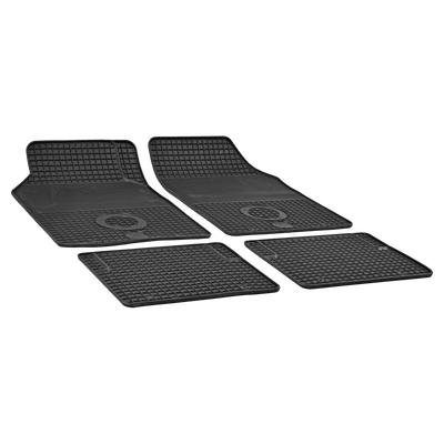 Gummi-Fußmatten in schwerer Ausführung - für alle gängigen Fahrzeugmodelle  passend 4er Satz Maße für vorderen Fußraum: 675x450 mm bei Rameder