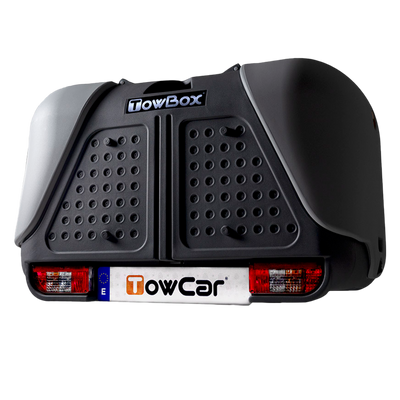 Transportbox für Anhängerkupplung TowBox V2 grau