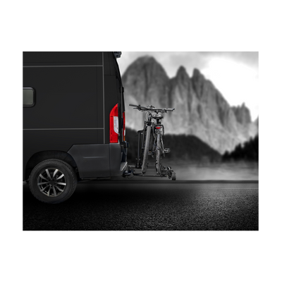 EUFAB Fahrradträger für Kastenwagen SD260 Flügeltüren Kupplungsträger Black  Edition - Fassbender Caravaning