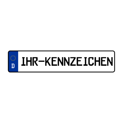 Folgekennzeichen für Fahrradträger / Heckträger / Heckboxen